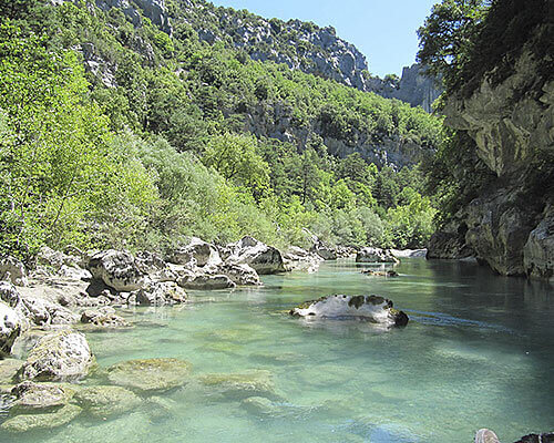 Sentier Blanc-Martel Camping St-Laurent-du-Verdon Ciela Village La Farigoulette