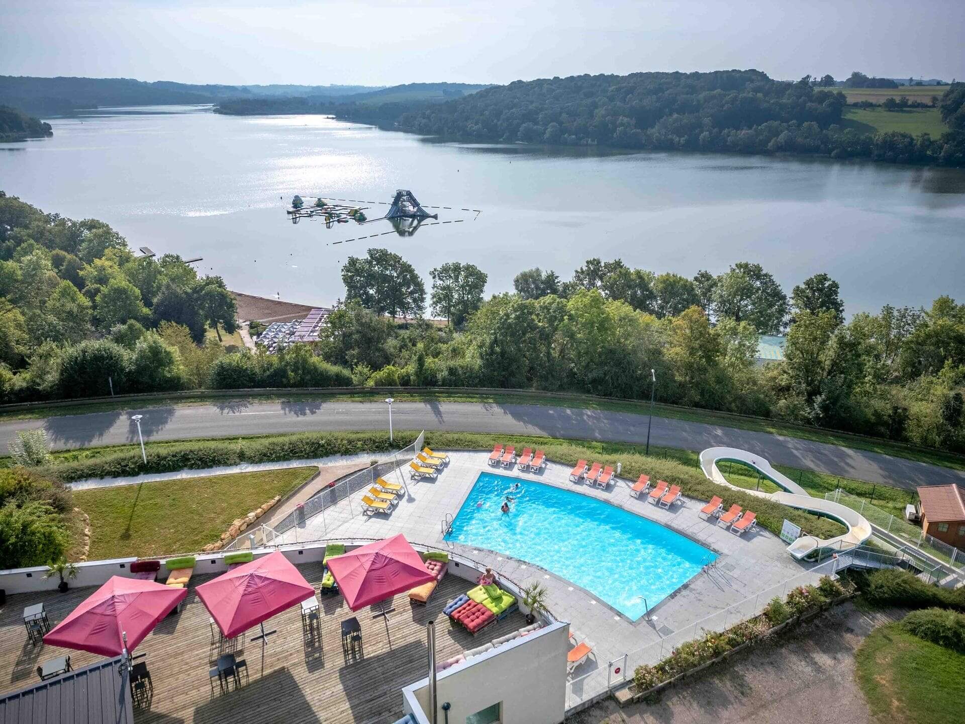 Camping Haute Marne Ciela Village La Liez piscine