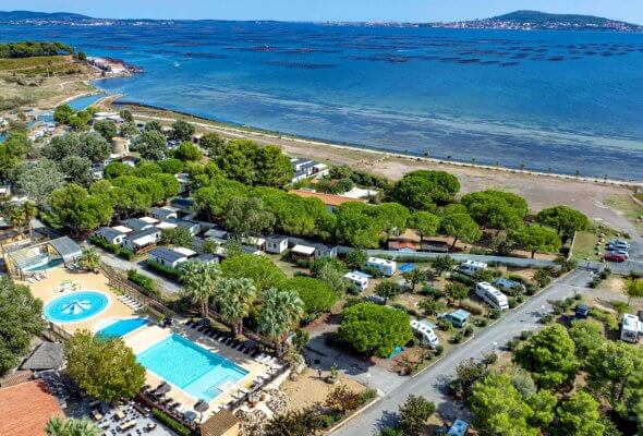 Camping Beau Rivage Ciela Village Occitanie Mèze drone