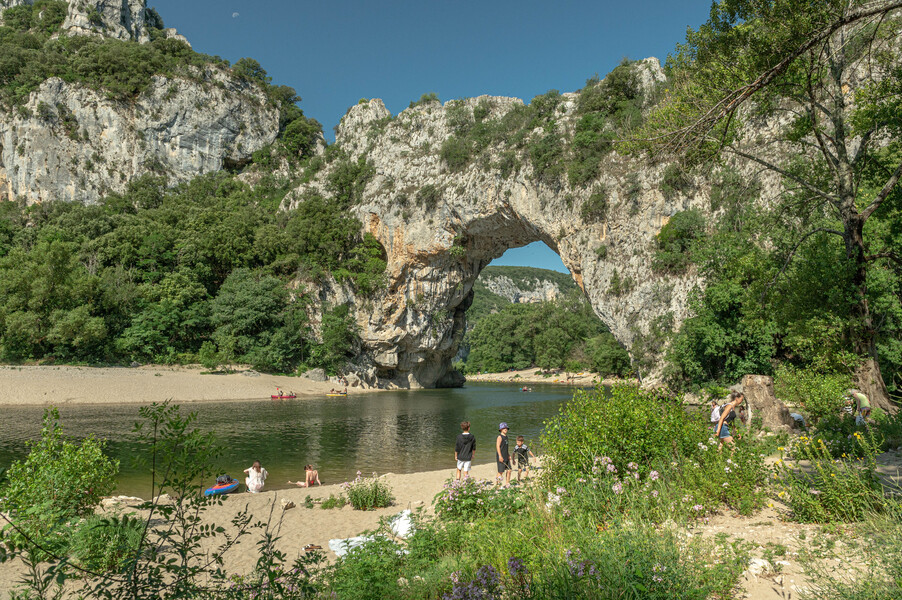 The stone arch over the river, Pont d'Arc, Ardèche