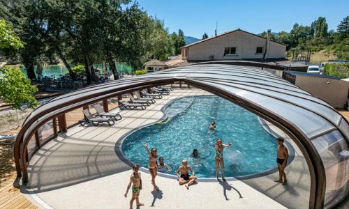Camping Le Lac Bleu Ciela Village Drôme Châtillon-en-Diois piscine