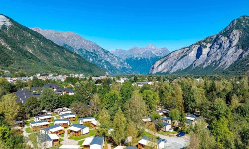 Alpes-Huez Colporteur Ciela Village Campsite: Drone View