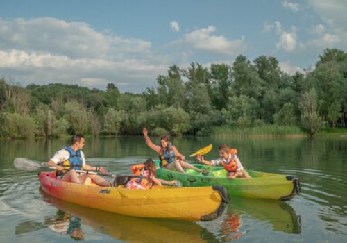 Camping St-Laurent-du-Verdon Ciela Village La Farigoulette canoë kayak lac