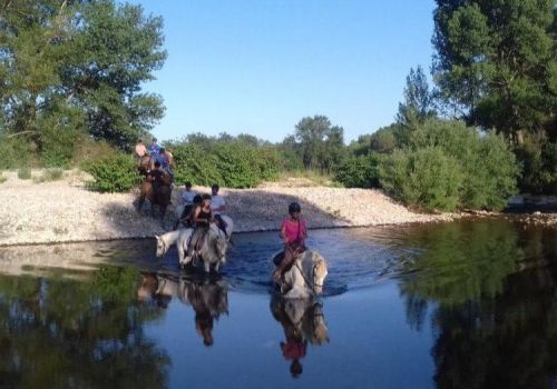 Camping Barjac Gard La Buissière Ciela Village Balade équestre