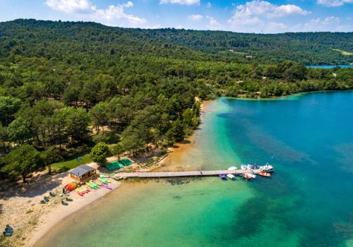 Camping St-Laurent-du-Verdon Ciela Village La Farigoulette base nautique lac