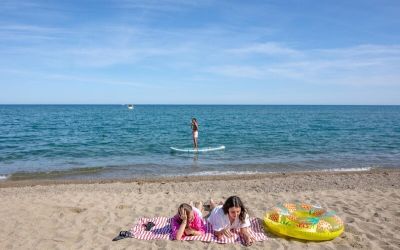 Plage camping Occitanie Le Floride embouchure Ciela Village