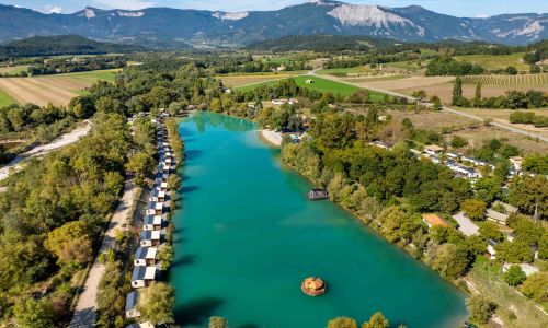Camping Le Lac Bleu Ciela Village Drôme Châtillon-en-Diois lac